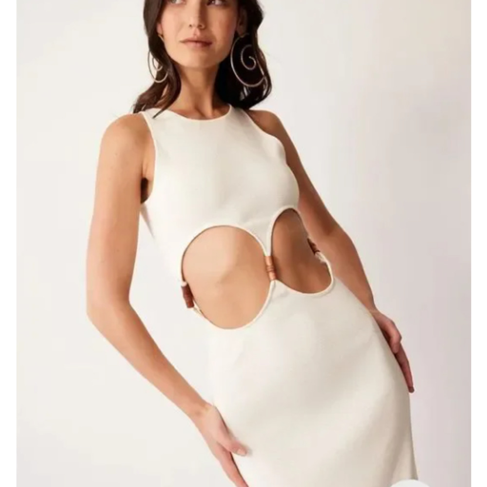 NWOT Savannah Morrow Palmera Dress - Ivory - Picture 2 of 3